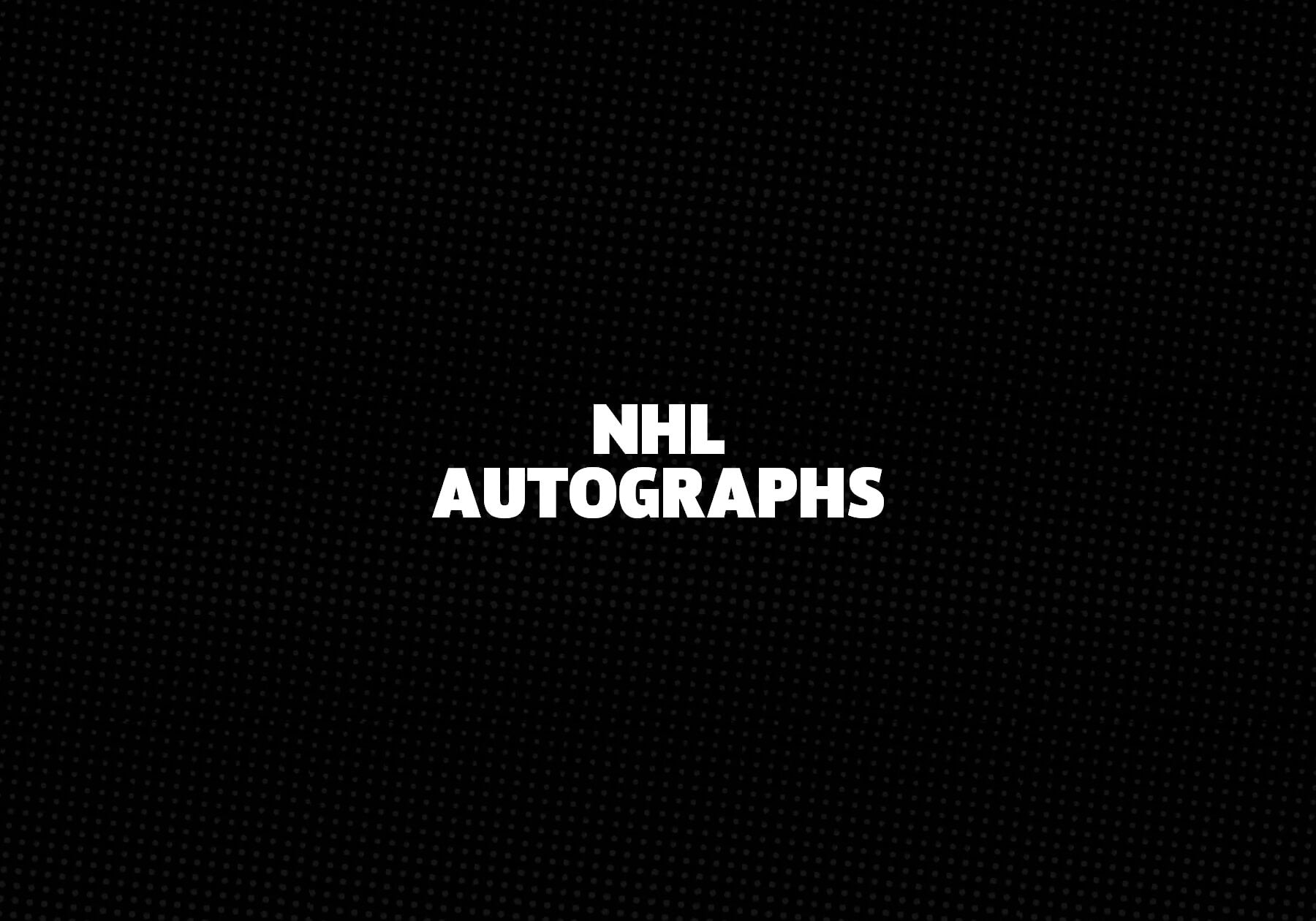 NHL Autographs