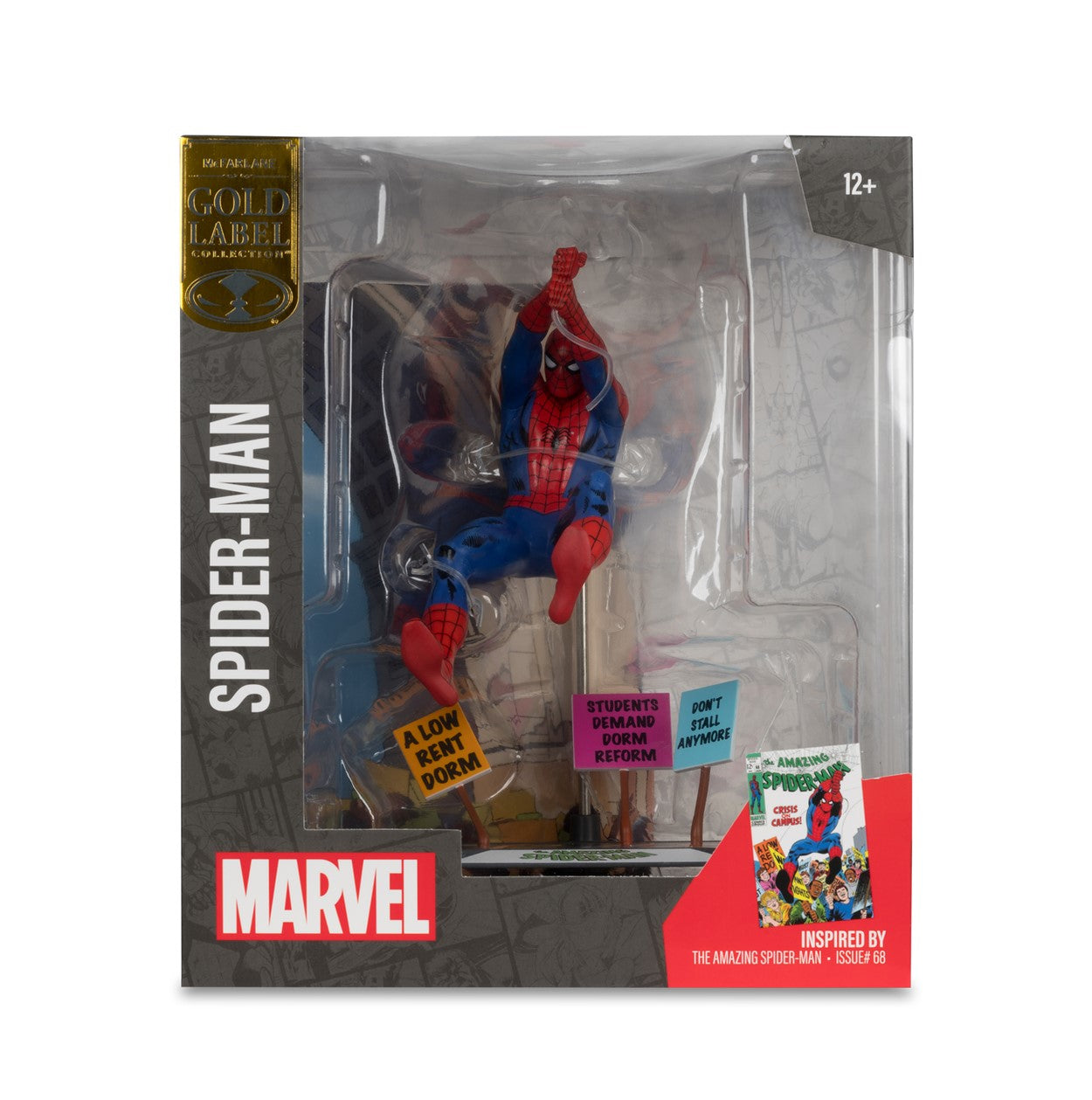 Marvel Spider-Man Collectible with Scene Gold Label