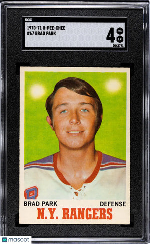 1970 O-Pee-Chee Hockey Brad Park #67 SGC 4 