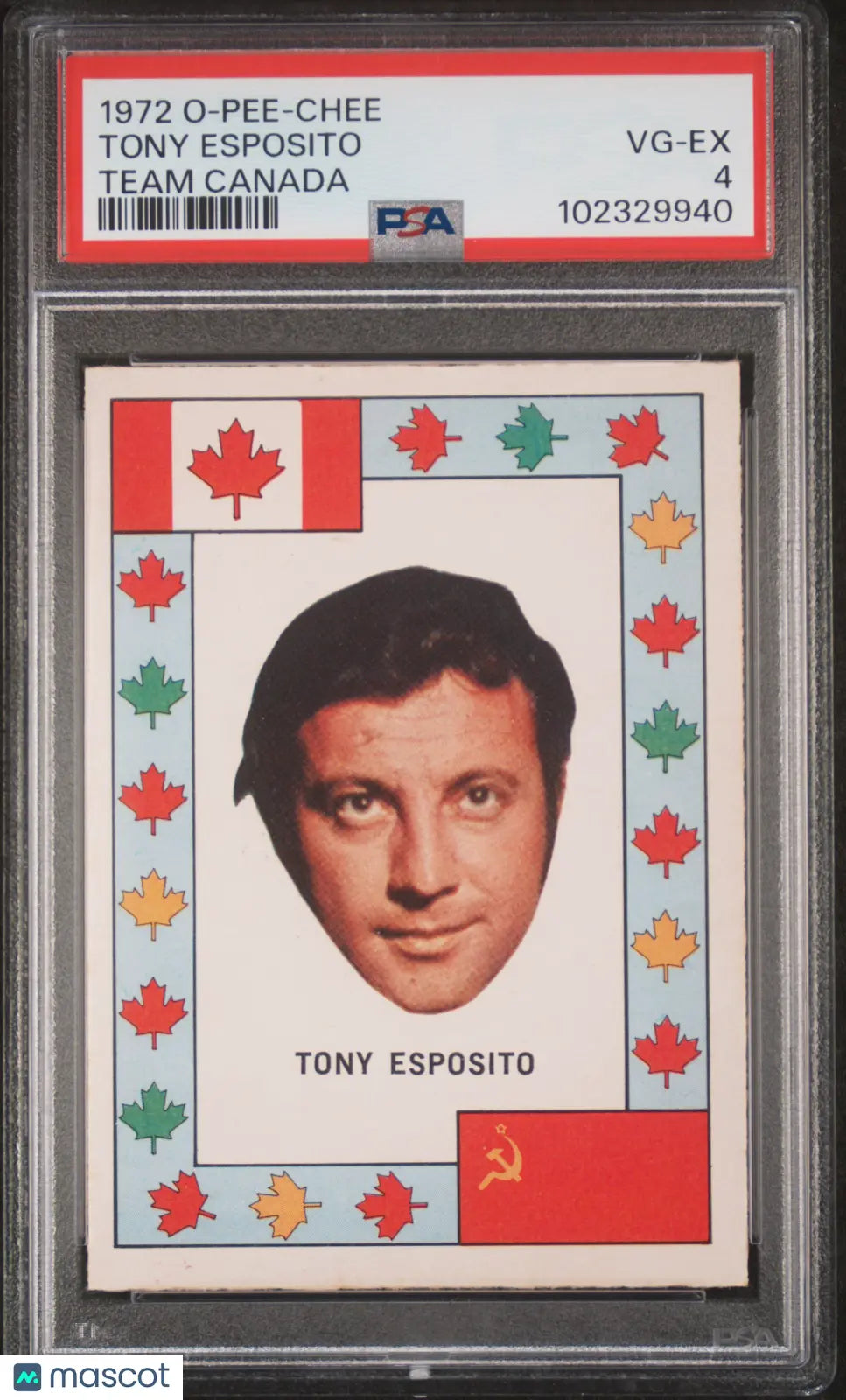 1972 O-Pee-Chee Team Canada Tony Esposito PSA 4 