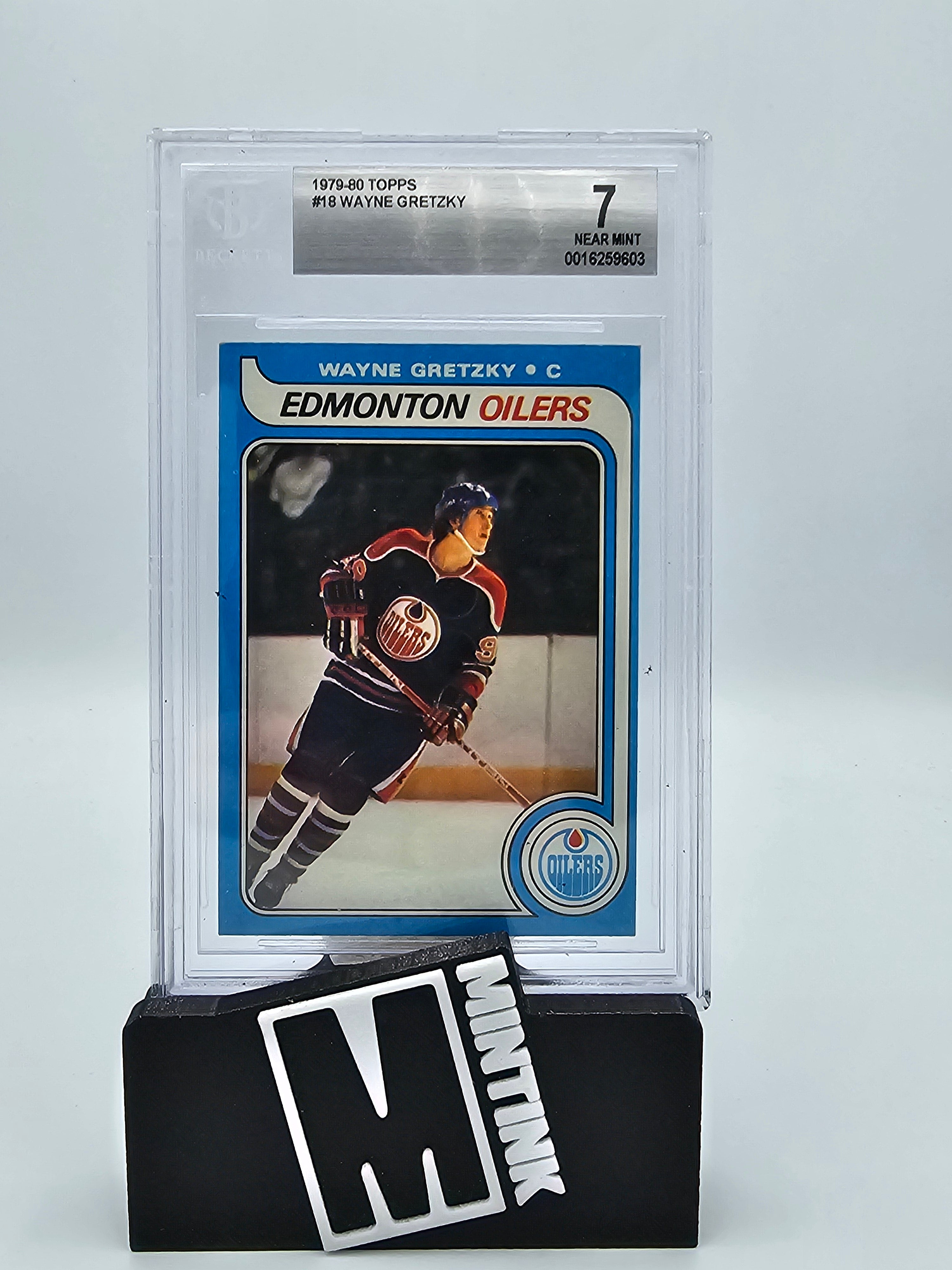 1979-80 Topps Hockey Bgs 7 Wayne Gretzky Rookie Card #18 1