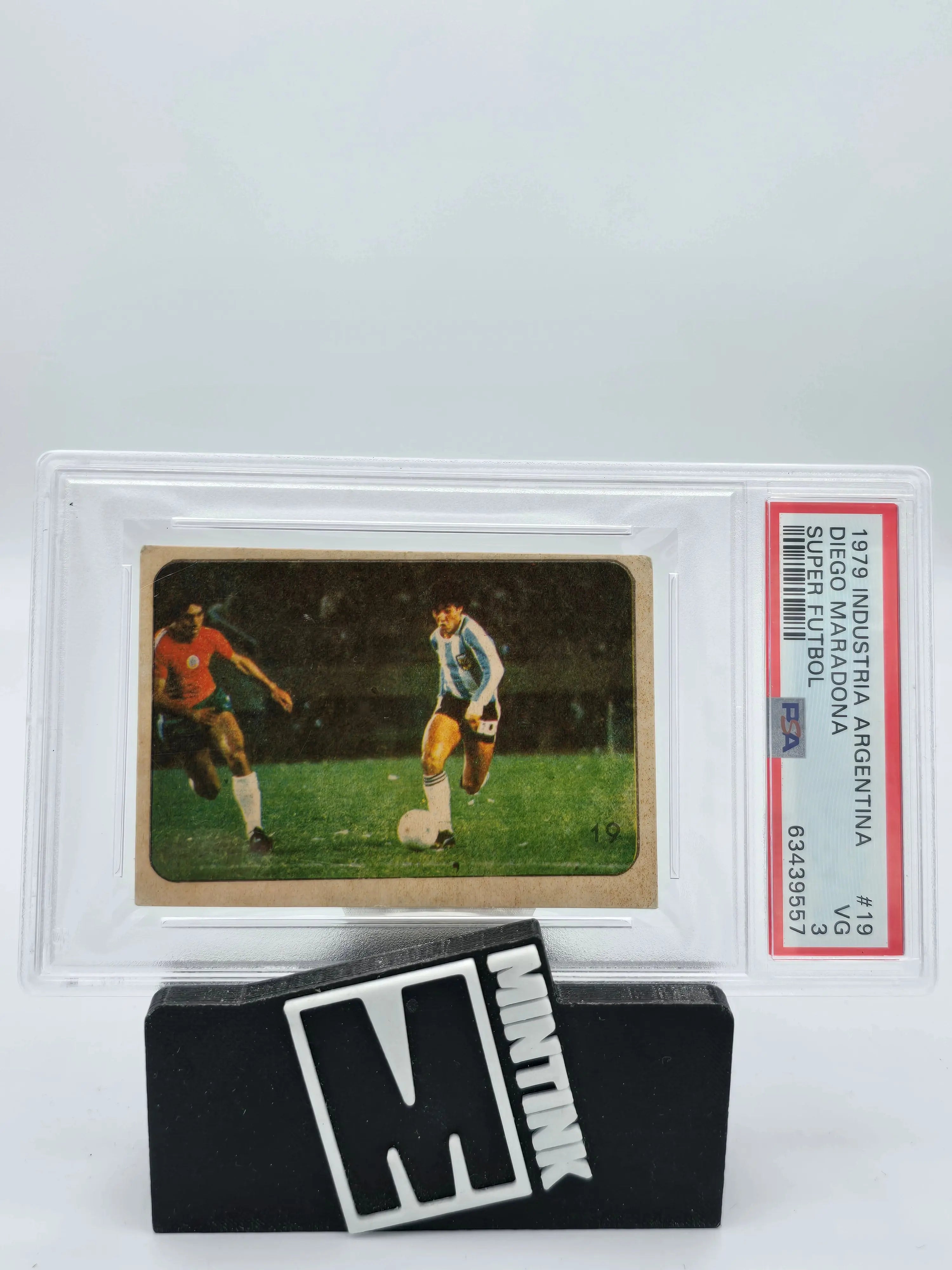 1979 Industria Argentina Super Futbol Diego Maradona #19 PSA 3 