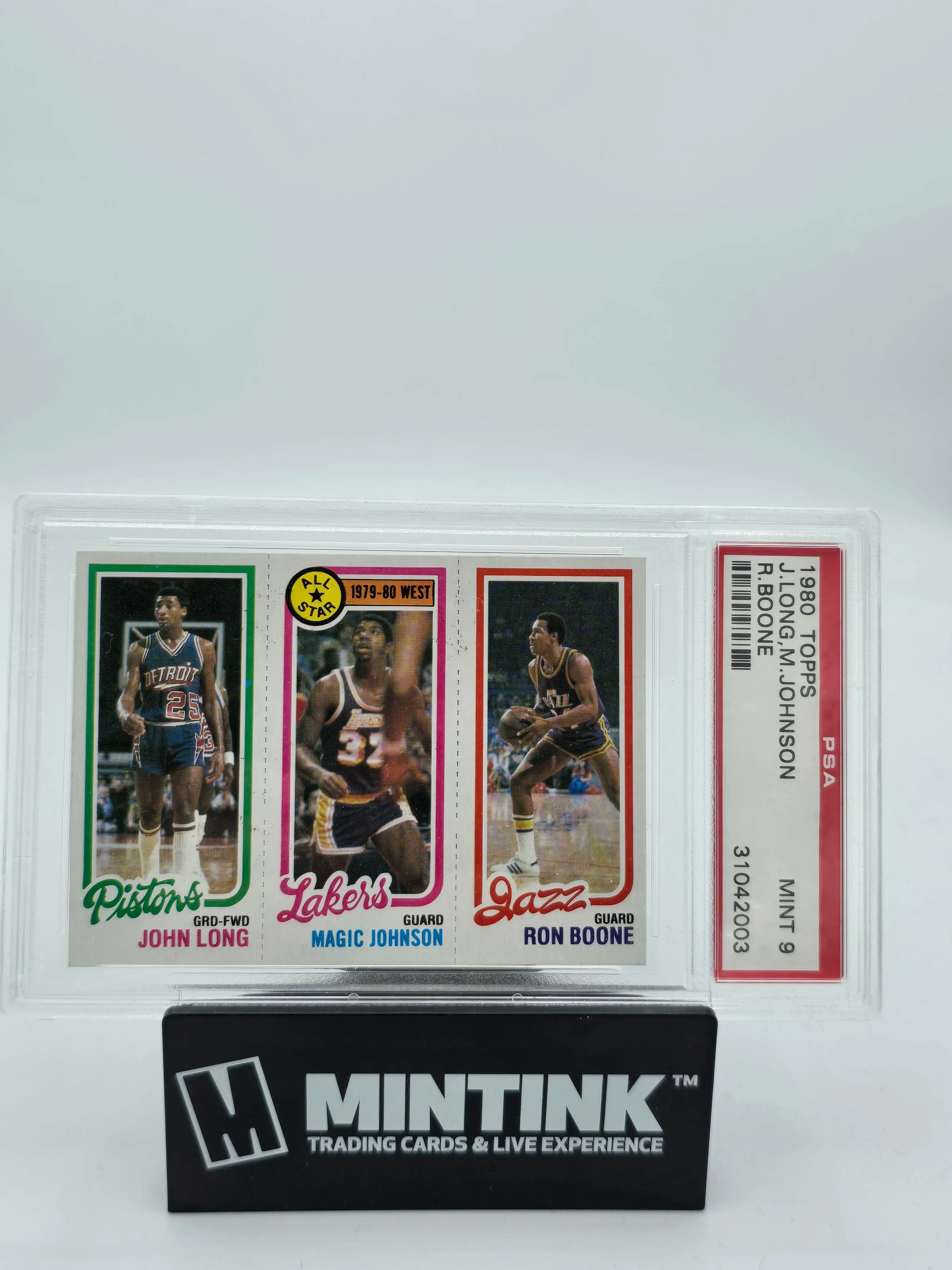 1980 Topps Basketball Magic Johnson Long Boone Rookie PSA 9 