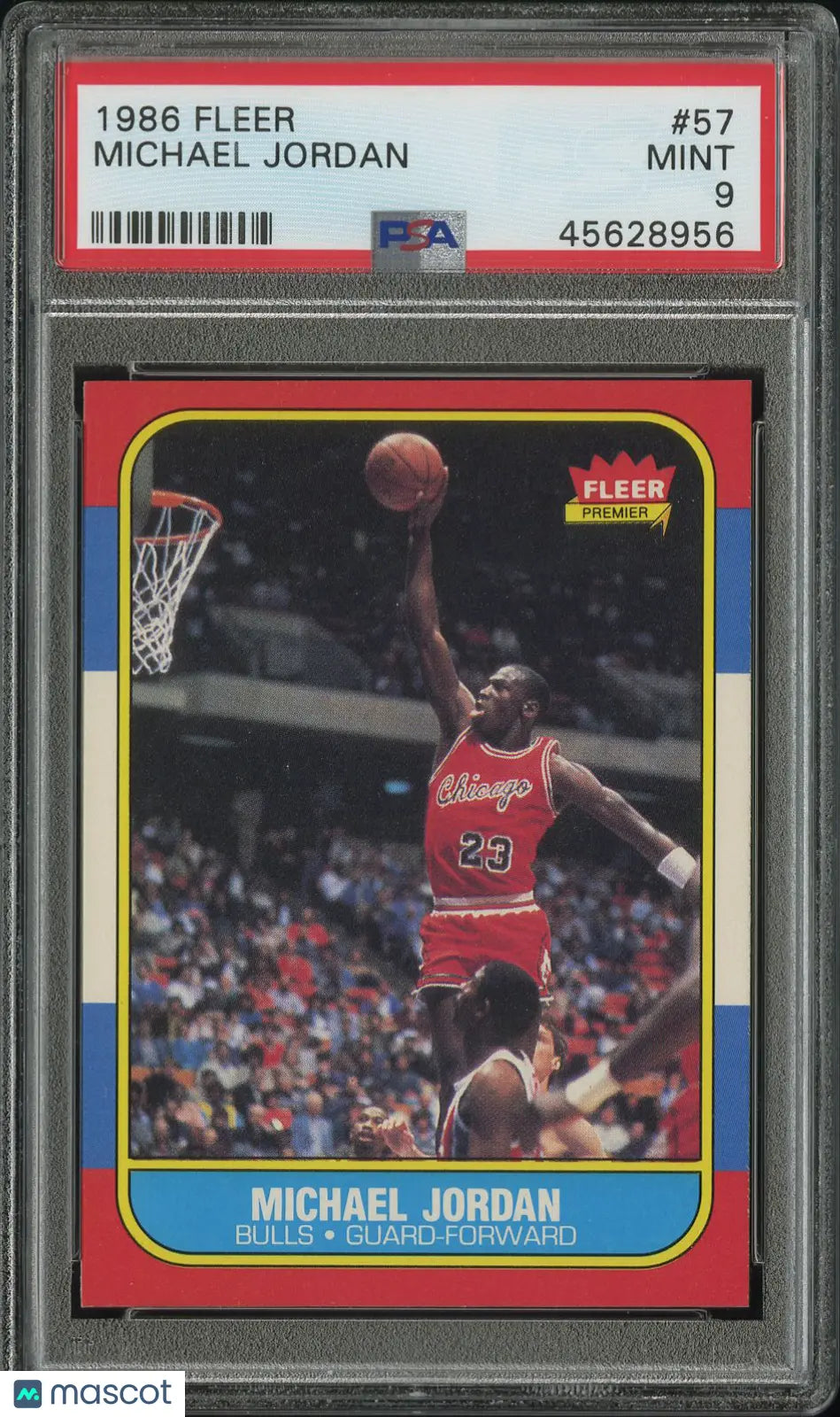 1986 Fleer Basketball Michael Jordan RC Rookie PSA 9 