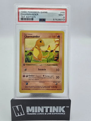 1999 Pokémon Game Charmander #46 1st Edition PSA 9 