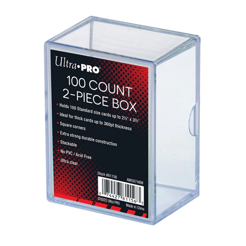 2-Piece 100-Count Clear Card Storage 1