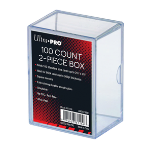 2-Piece 100-Count Clear Card Storage 1