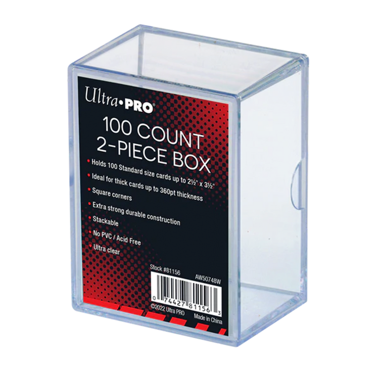 2-Piece 100-Count Clear Card Storage 1