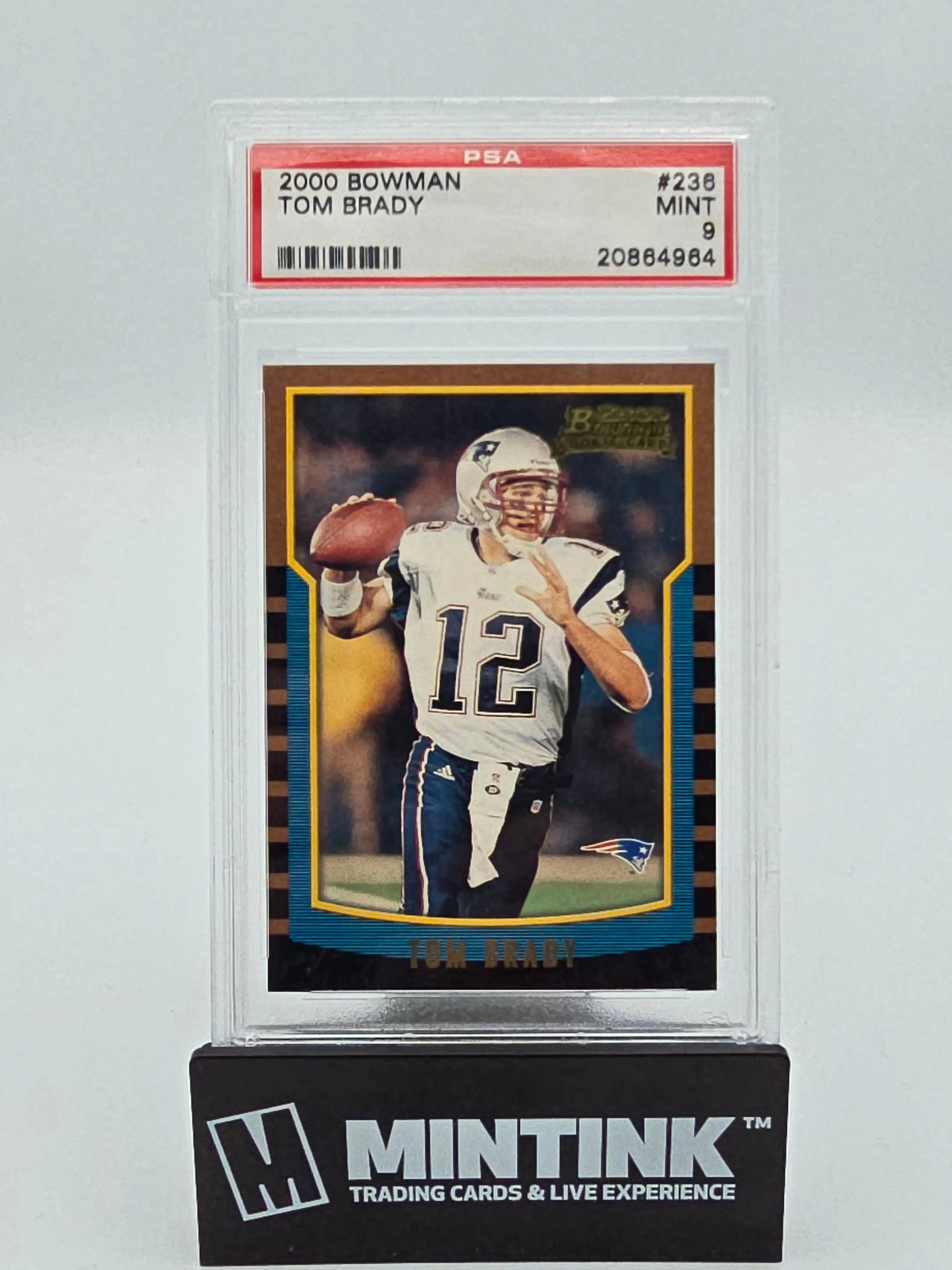 2000 Bowman Football Tom Brady Rookie PSA 9 