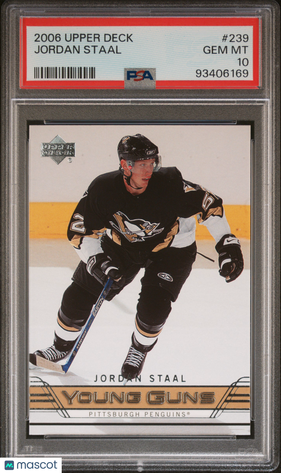 2006-07 Ud Series 1 Hockey Psa 10 Jordan Staal Young Guns #239 1