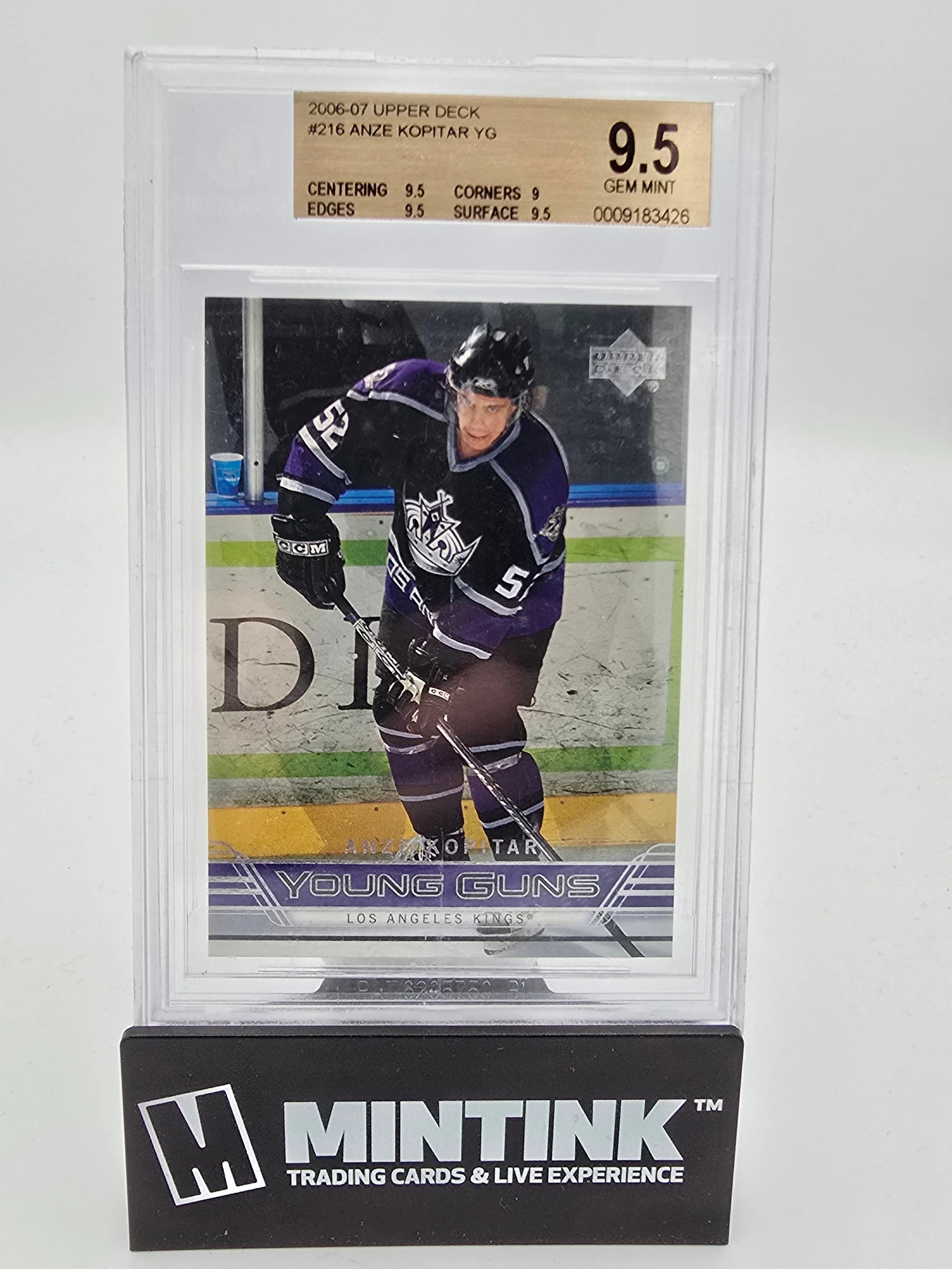 2006-07 Upper Deck  Series 1 Hockey Anze Kopitar Young Guns BGS 9.5 