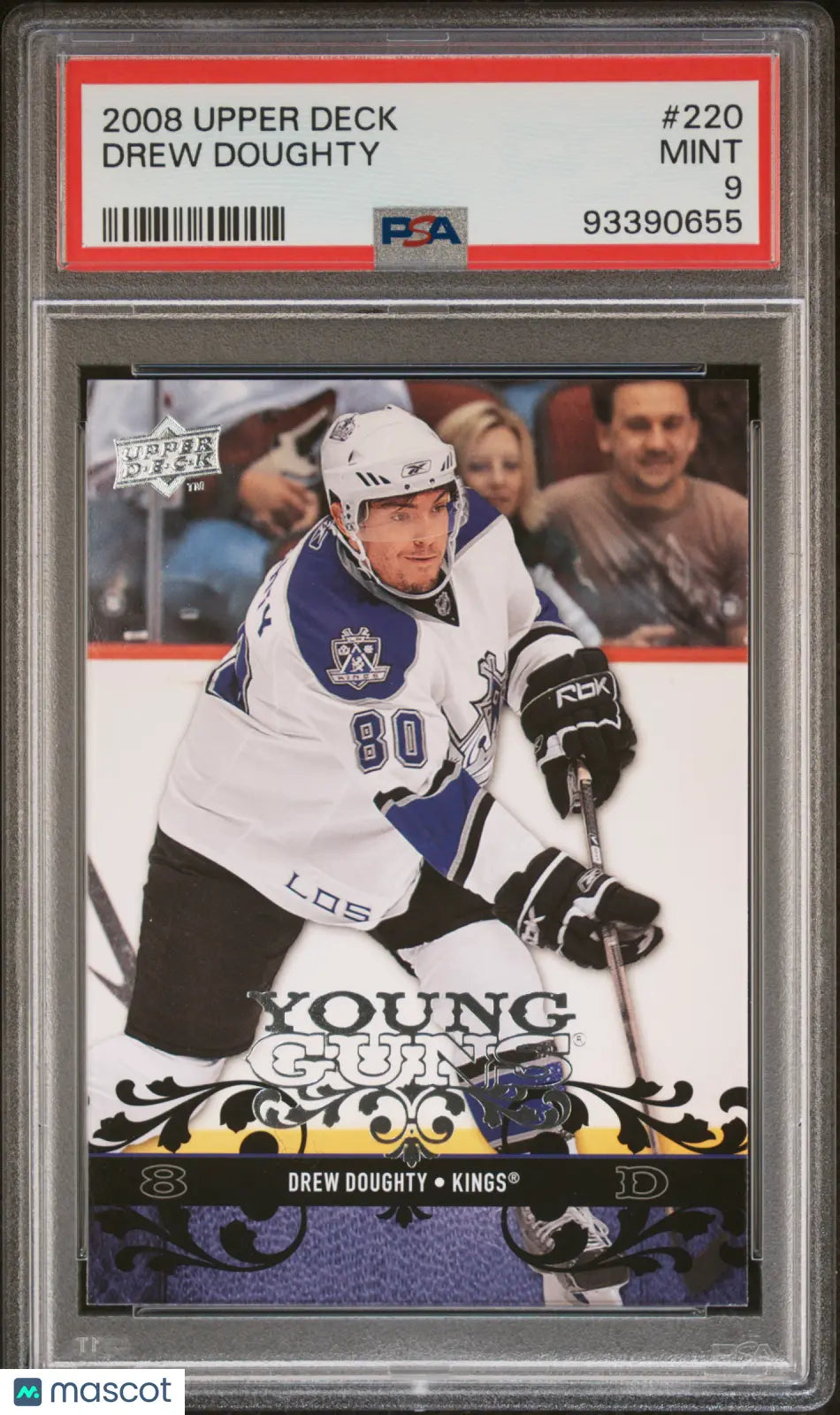 2008-09 Upper Deck Hockey Series 1 Drew Doughty Young Guns PSA 9 