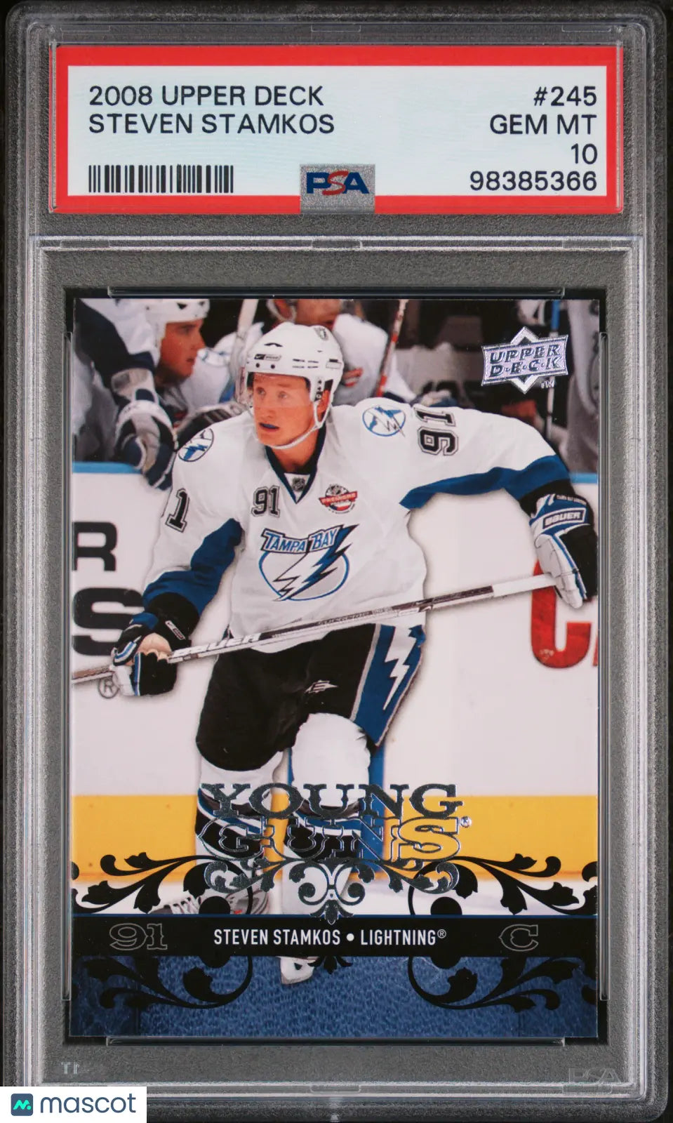 2008-09 Upper Deck Hockey Series 1 Steven Stamkos Young Guns PSA 10 