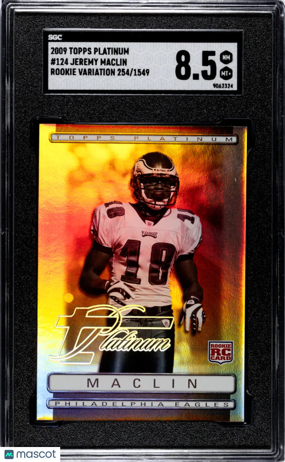 2009 Topps Platinum Jeremy Maclin #124 SGC 8.5 