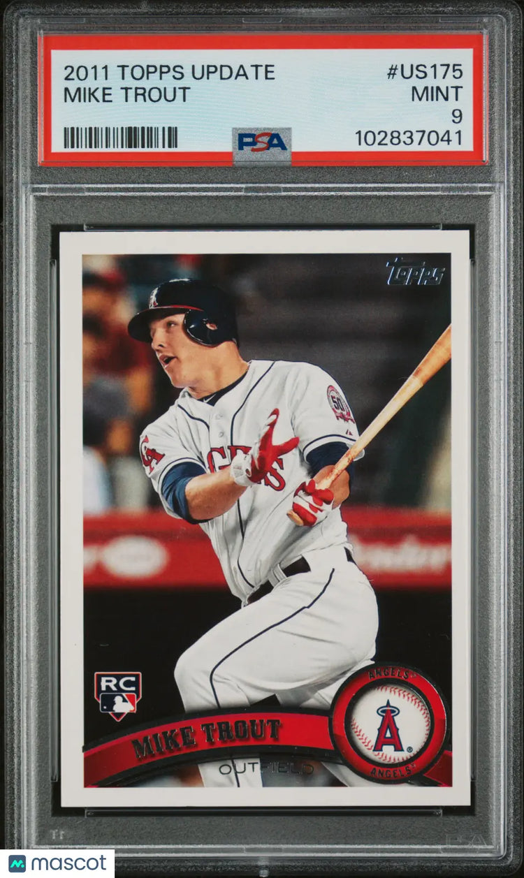 2011 Topps Update Baseball  Mike Trout RC Rookie PSA 9 