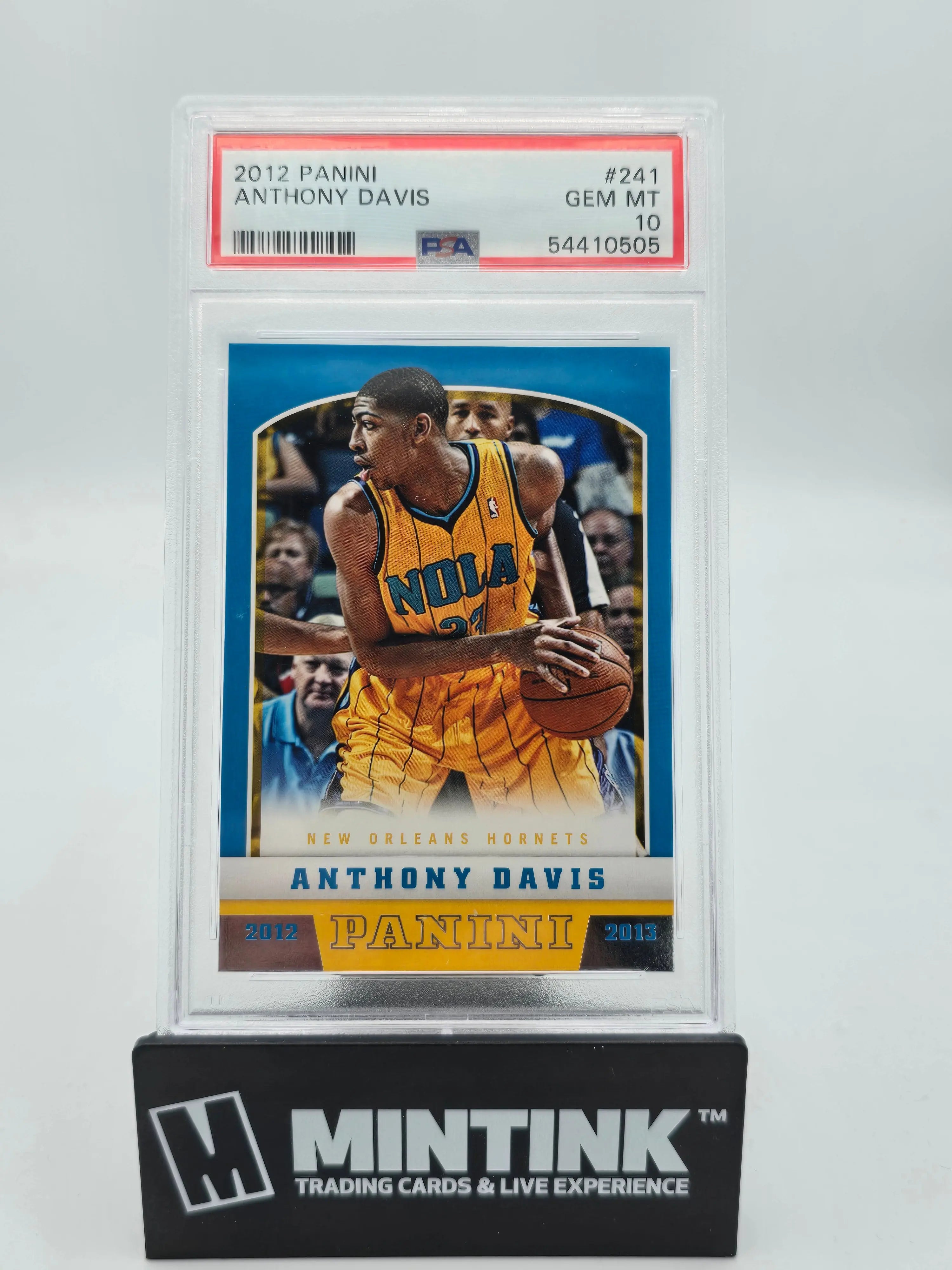 2012 Panini Basketball Anthony Davis RC Rookie PSA 10 #241 