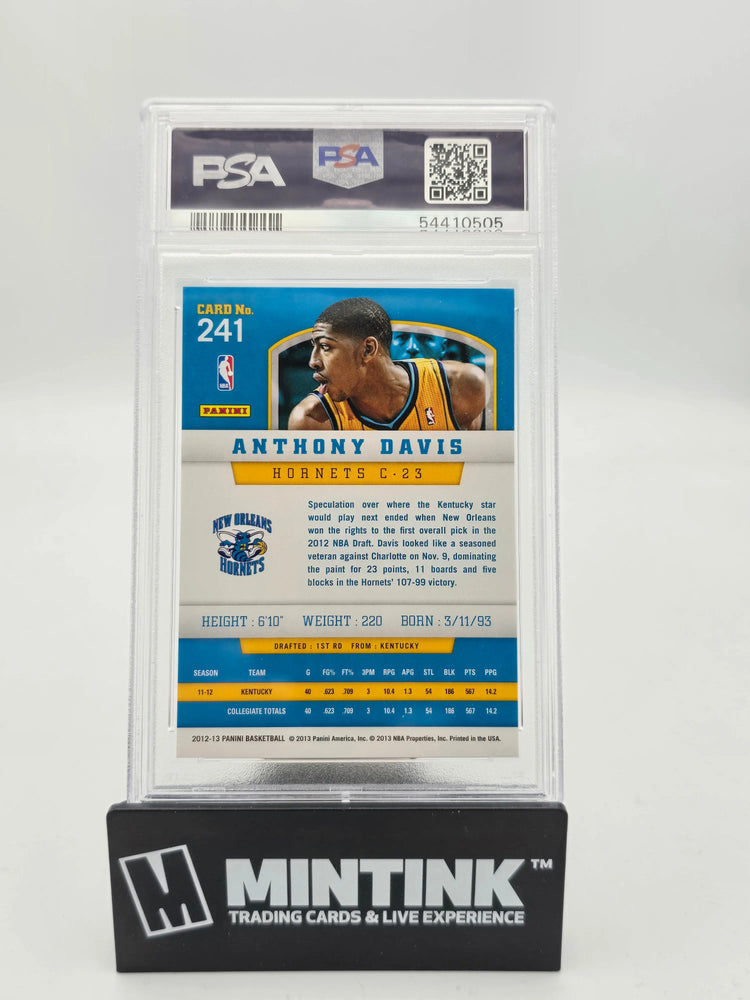 2012 Panini Basketball Anthony Davis RC Rookie PSA 10 #241 