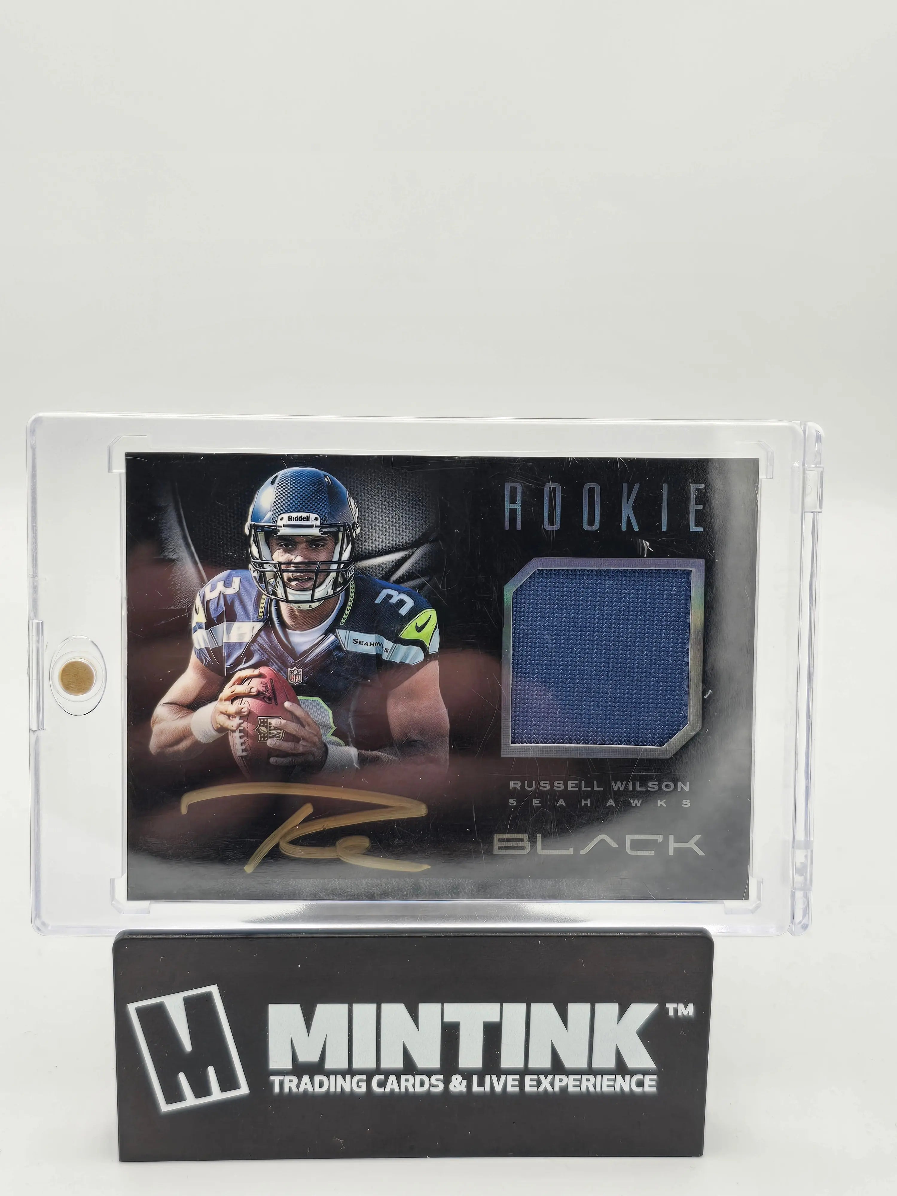 2012 Panini Black Football Russell Wilson RC Rookie Patch Auto /349 