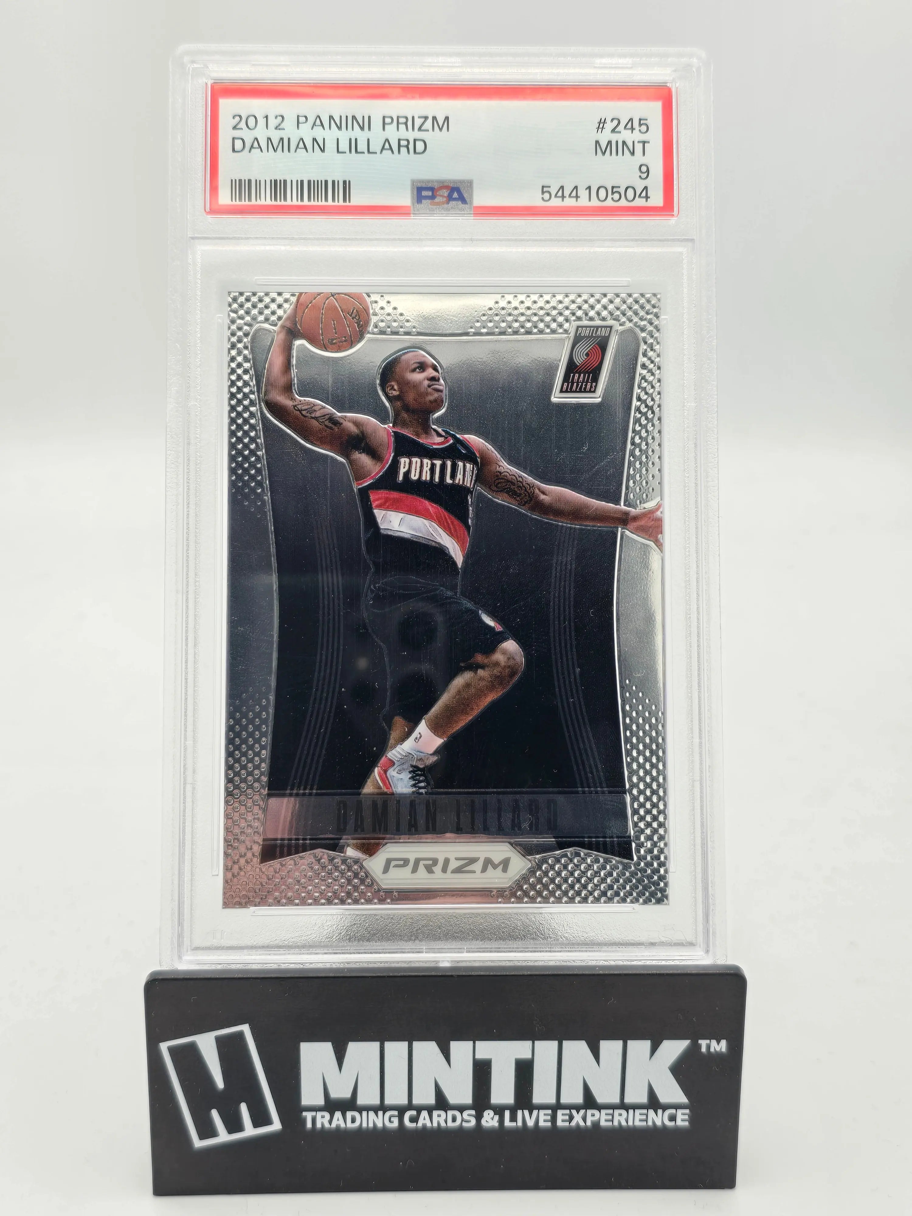 2012 Panini Prizm Basketball Damian Lillard RC Rookie Prizm PSA 9 #245 