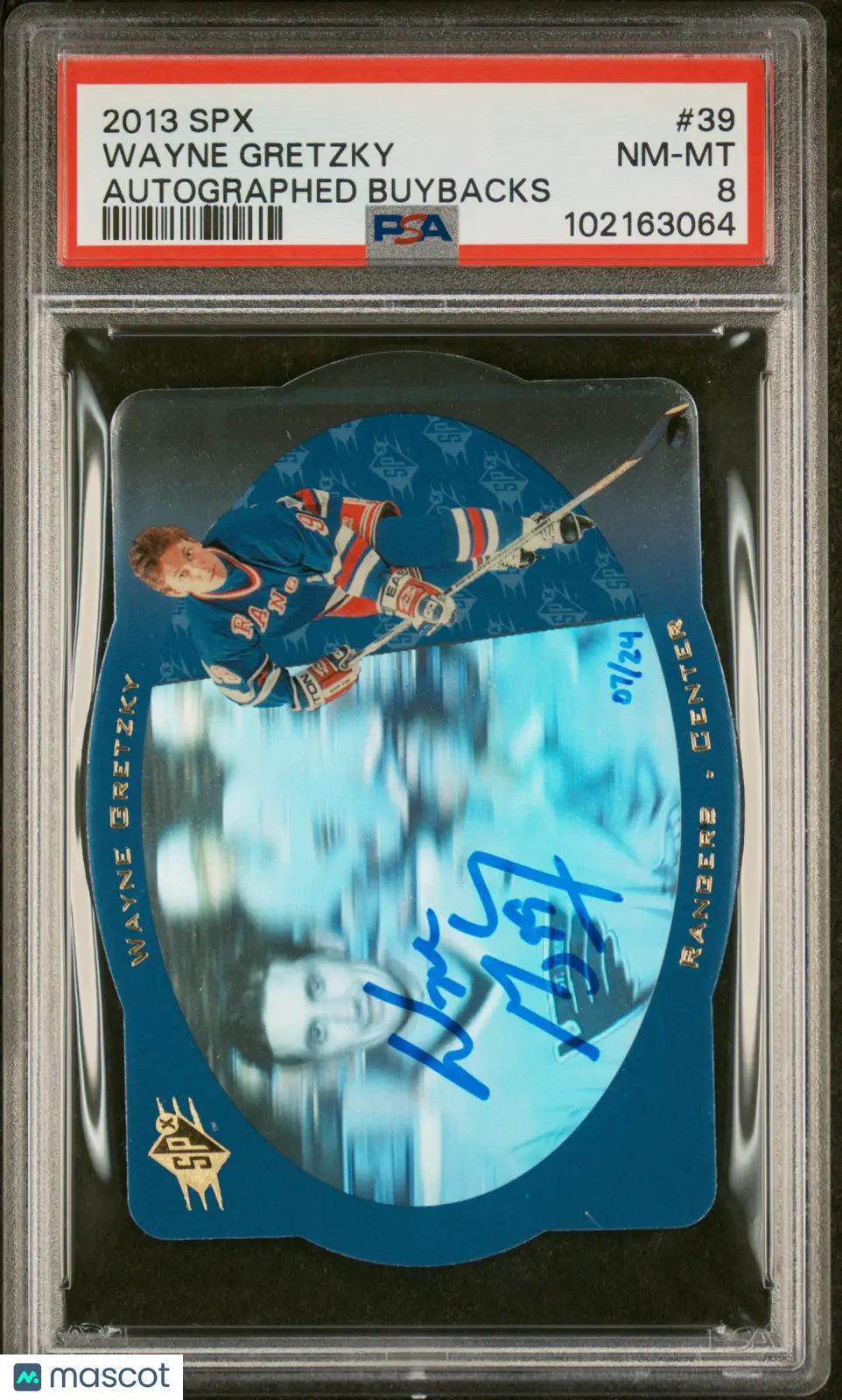 2013 SPX Autographed Buybacks Wayne Gretzky #39 PSA 8 /24 