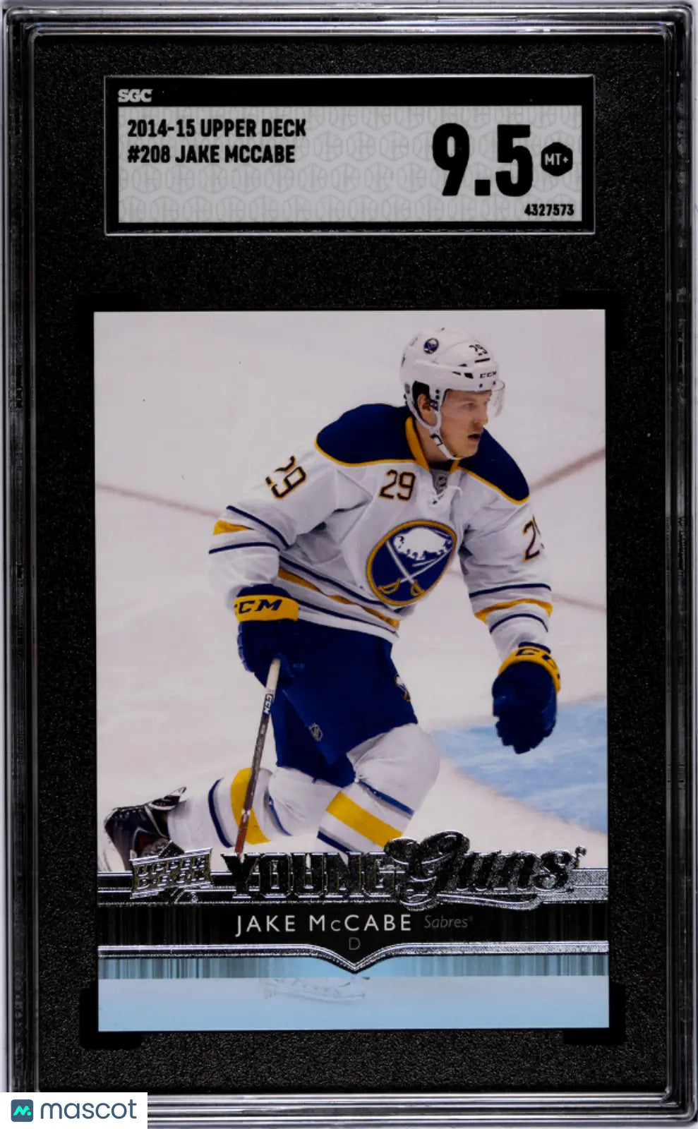 2014-15 Upper Deck Series One Hockey Jake McCabe Young Guns SGC 9.5 