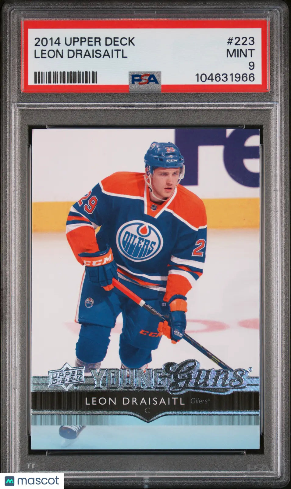 2014-15 Upper Deck Series One Hockey Leon Draisaitl Young Guns RC PSA 9 