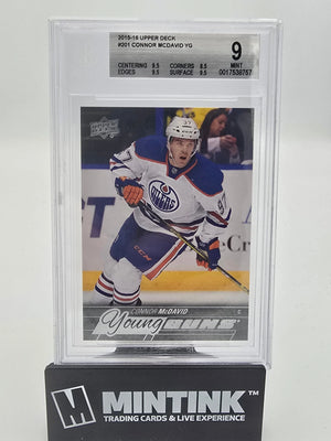 2015-16 Upper Deck Series One Hockey Connor McDavid Young Guns BGS 9 