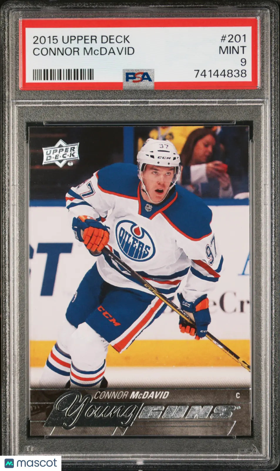 2015-16 Upper Deck Series One Hockey Connor McDavid Young Guns PSA 9 