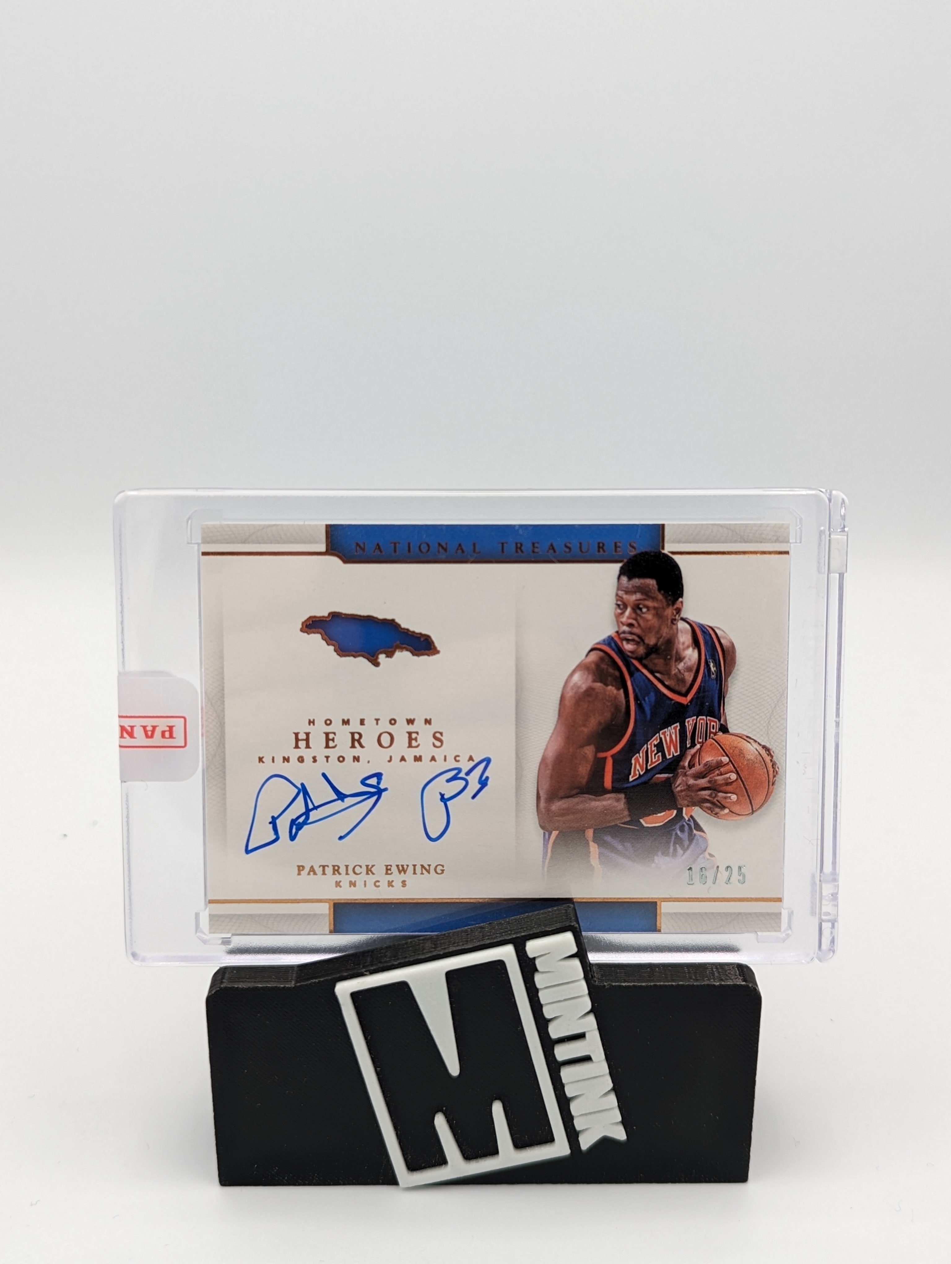 2016-17 Panini National Treasures Hometown Heroes Patrick Ewing Auto 16/25 #3 1