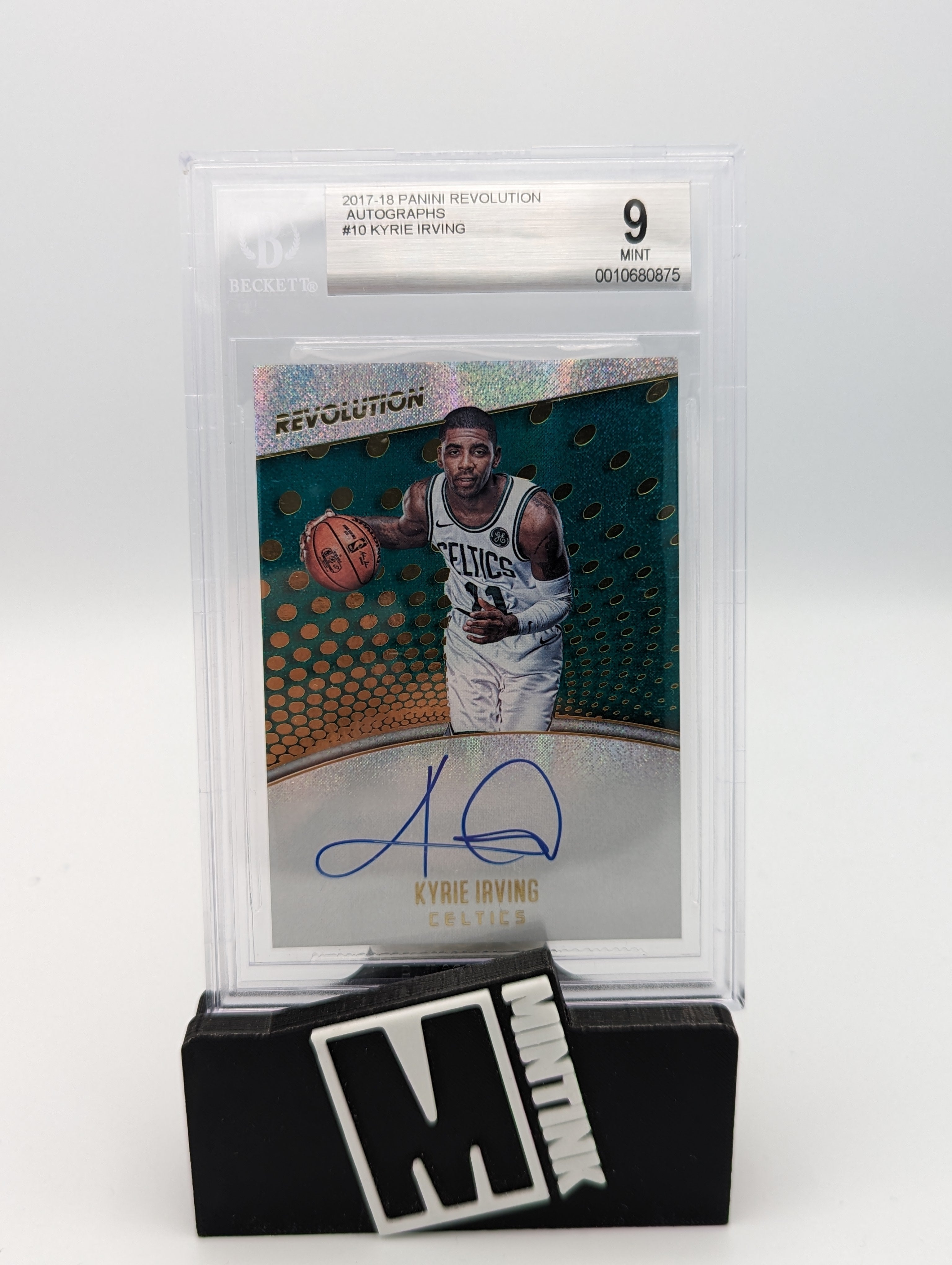 2017-18 Panini Revolution Basketball Beckett 9 Kyrie Irving Autograph #A-Ki 1