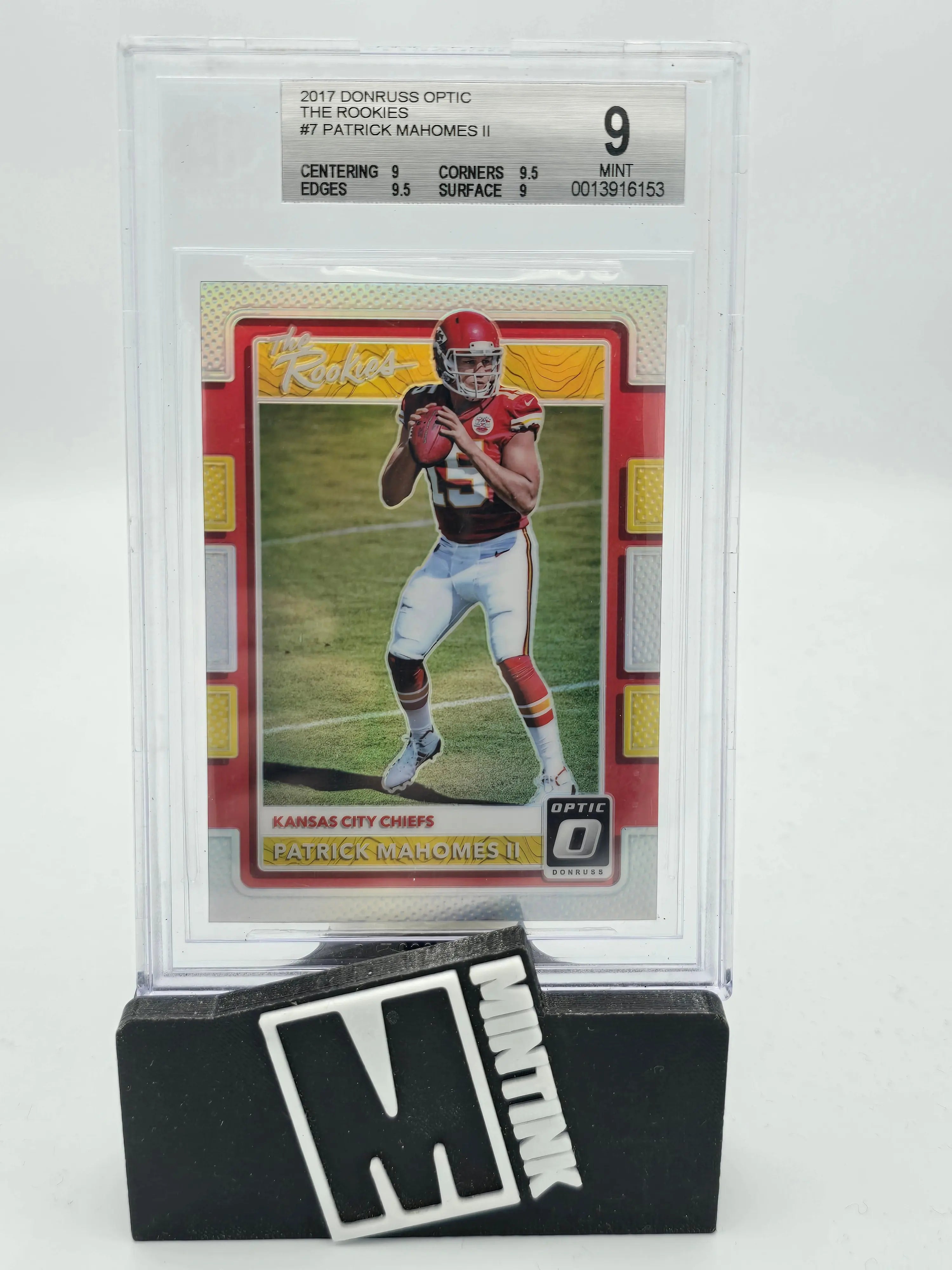 2017 Donruss Optic The Rookies Patrick Mahomes II Silver BGS 9 #7 