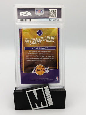 2017 Panini Donruss Optic Psa 10 Kobe Bryant The Champ Is Here Holo 6 2