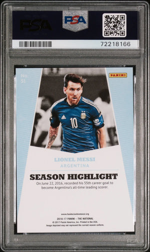 2017 Panini National Convention VIP Gold Pack Lionel Messi Rapture PSA 10 /99 