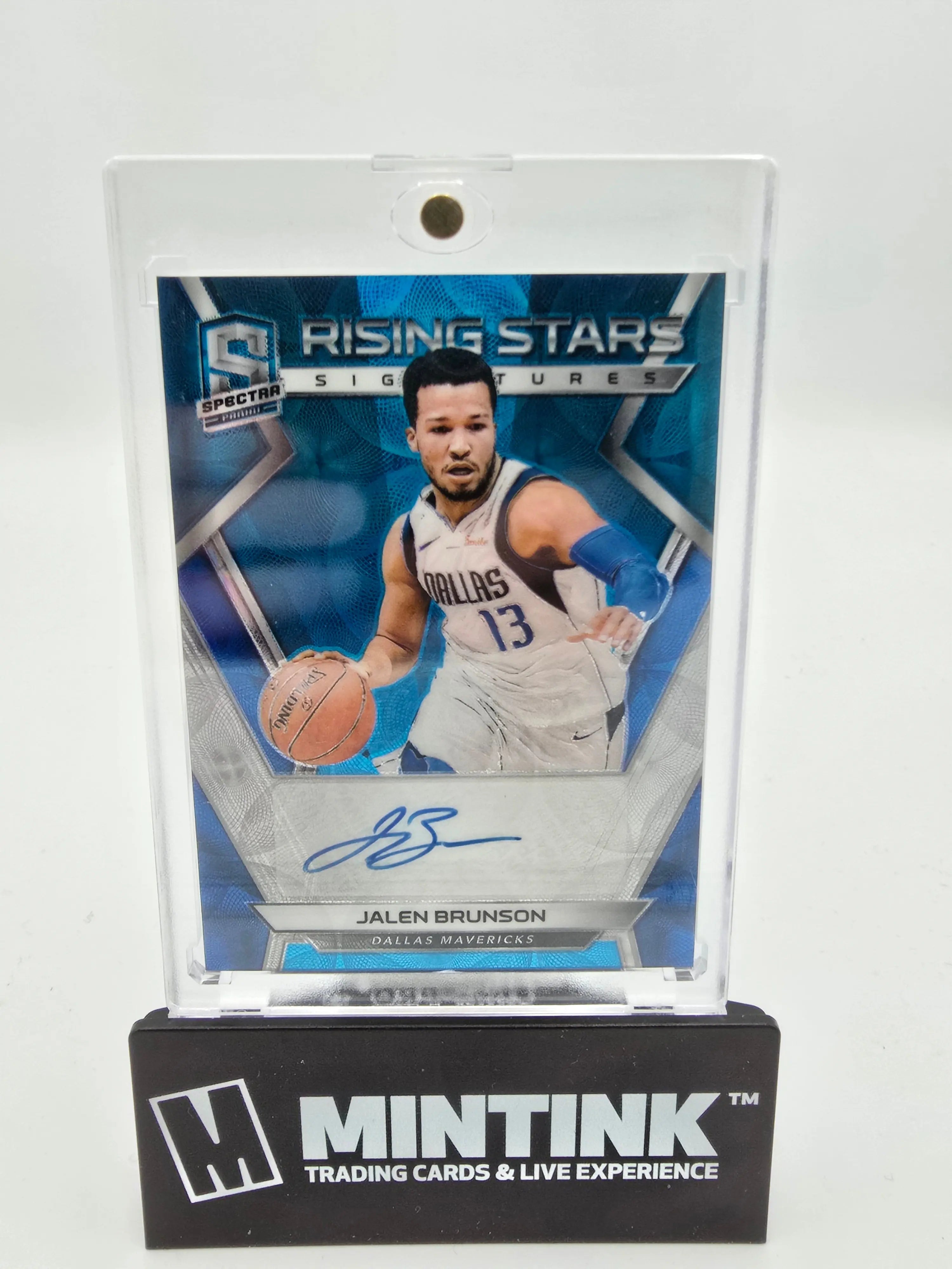 2018-19 Panini Spectra Basketball Jalen Brunson Rising Stars Blue Signatures Auto Choice /60 