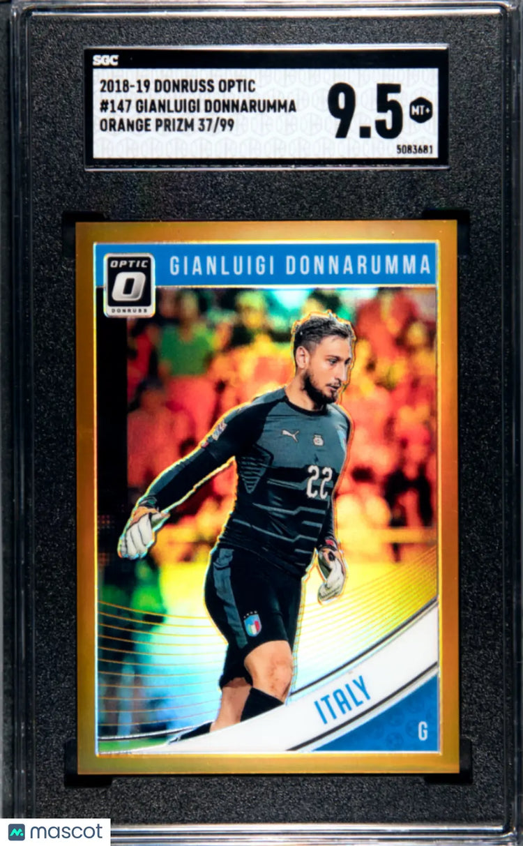 2018 Donruss Optic Gianluigi Donnarumma Orange Prizm SGC 9.5 /99 