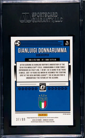 2018 Donruss Optic Gianluigi Donnarumma Orange Prizm SGC 9.5 /99 