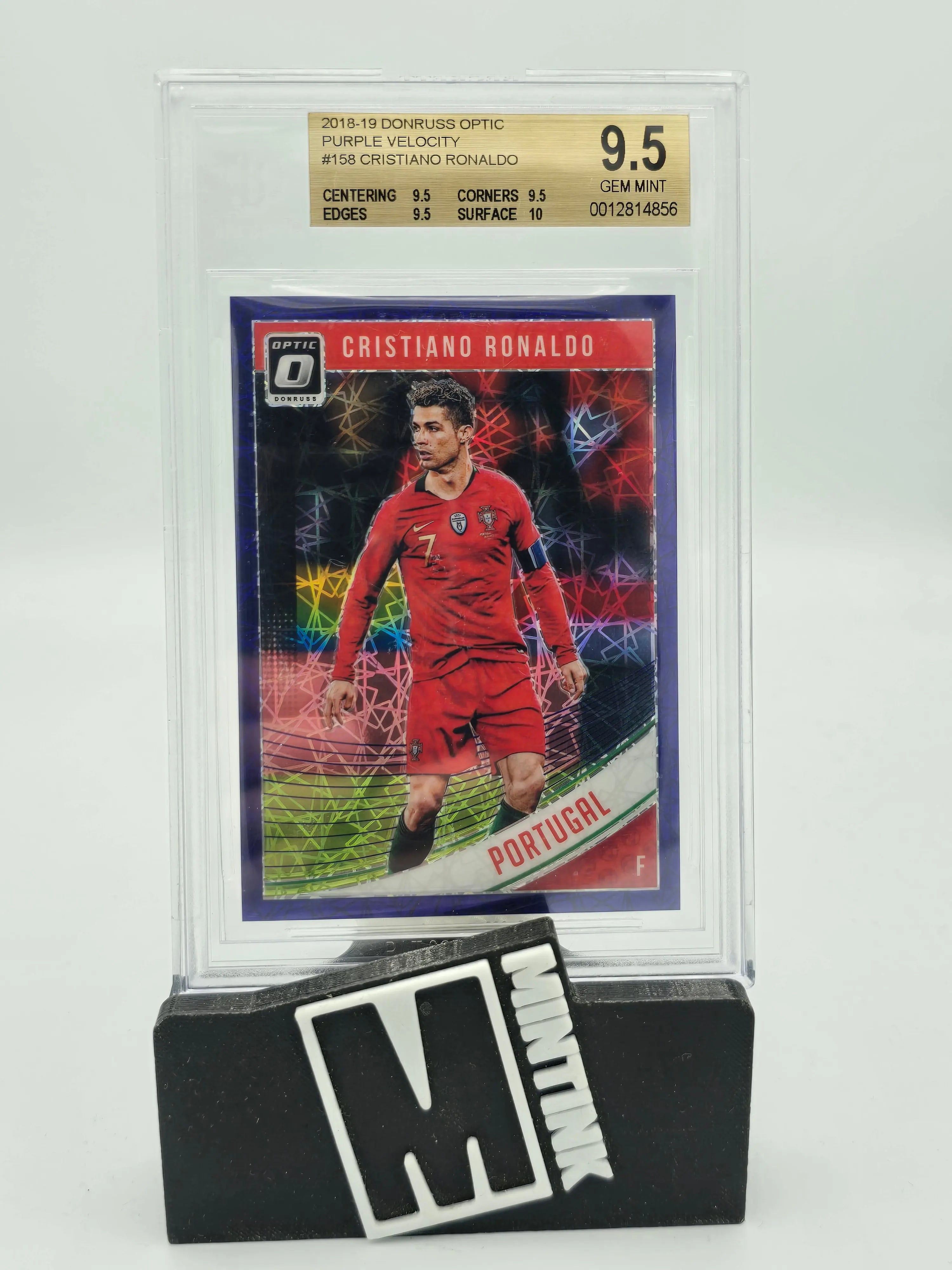 2018 Donruss Optic Purple Velocity Cristiano Ronaldo BGS 9.5 /125 