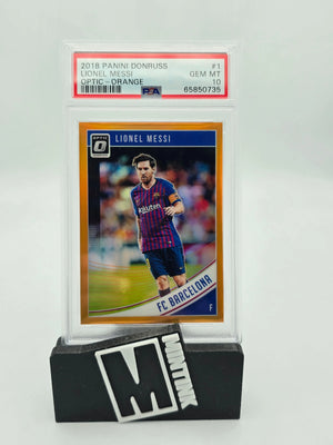 2018 Panini Donruss Optic Lionel Messi Orange PSA 10 /99 #1 