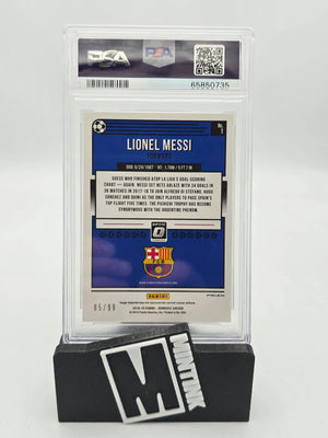 2018 Panini Donruss Optic Lionel Messi Orange PSA 10 /99 #1 