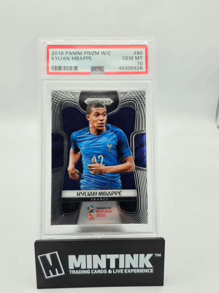 2018 Panini Prizm World Cup Kylian Mbappe #80 PSA 10 