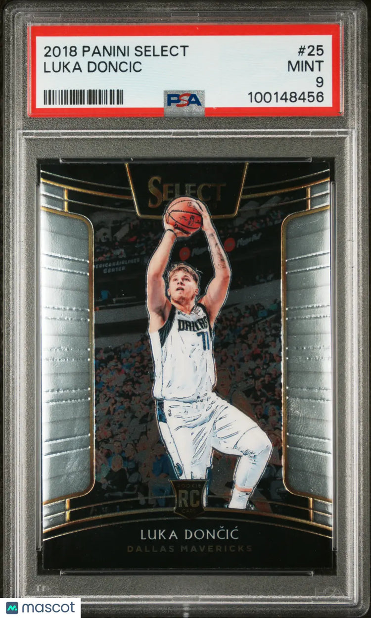 2018 Panini Select Basketball Luka Doncic RC Rookie PSA 9 