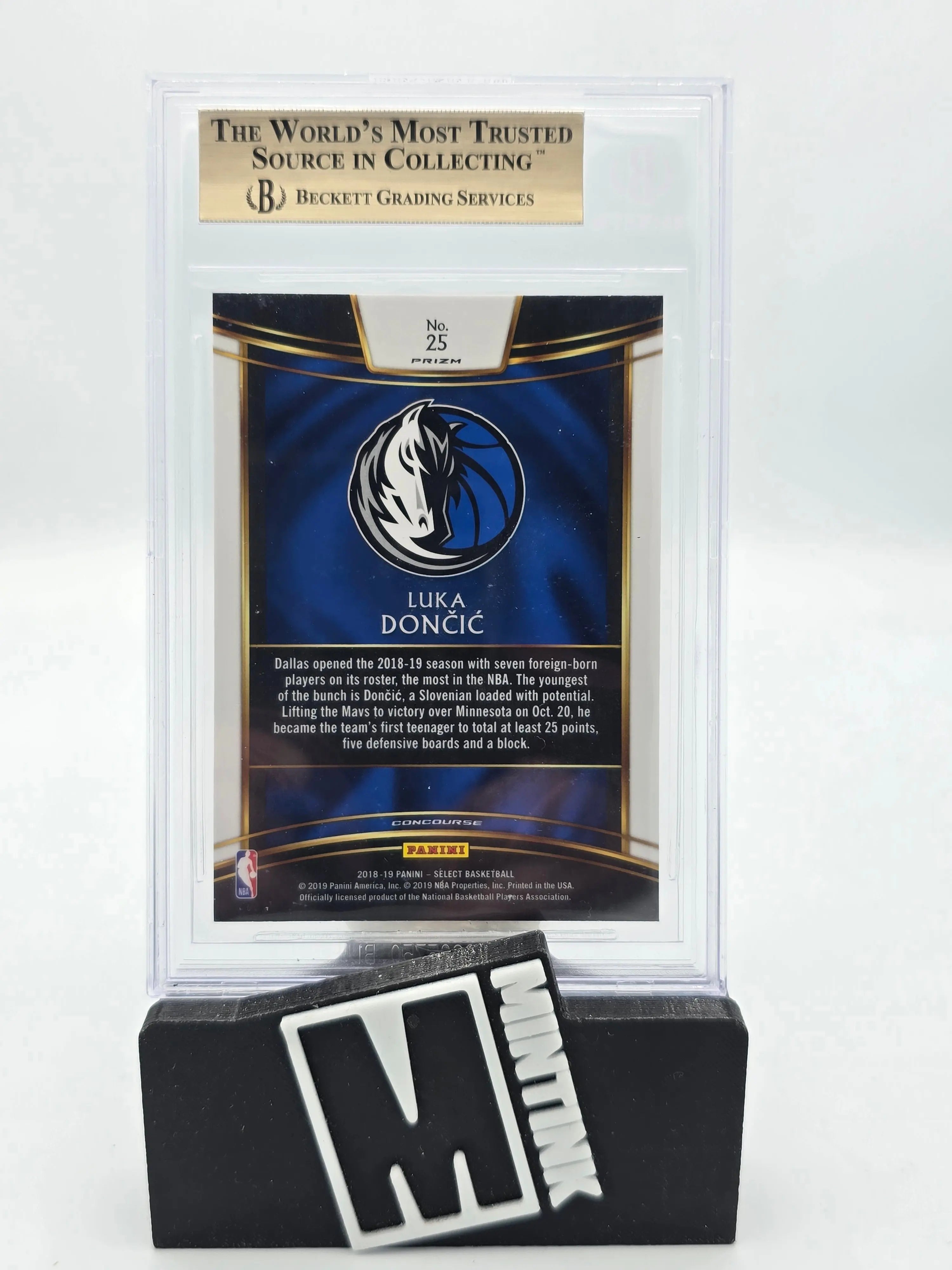 2018 Select Prizms Basketball Tri Color Luka Doncic RC Rookie BGS 9.5 