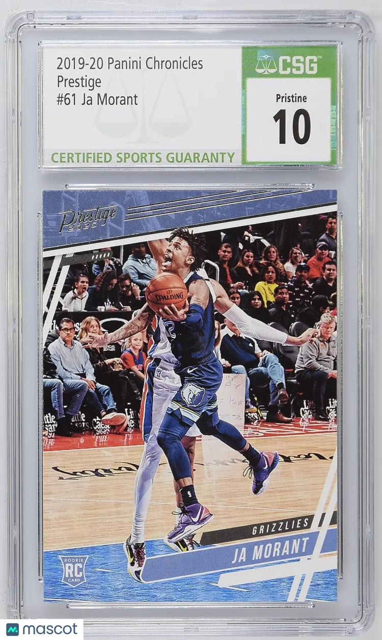 2019-20 Panini Chronicles Ja Morant RC Rookie Prestige CSG 10 #61 