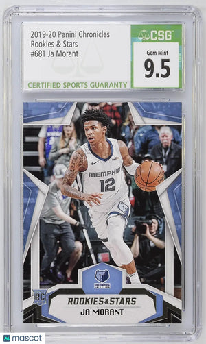 2019-20 Panini Chronicles Ja Morant RC Rookies & Stars CSG 9.5 #681 