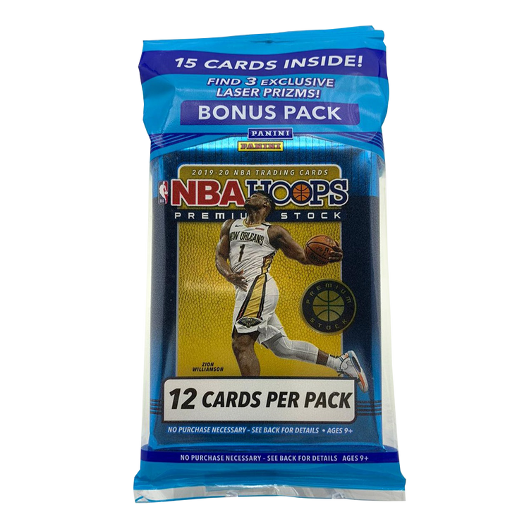 2019-20 Panini Nba Hoops Premium Stock Basketball Cello Pack 1