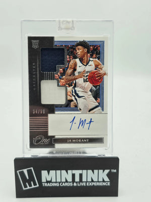 2019-20 Panini One And One Basketball Ja Morant RC Rookie Dual Patch Auto /99 