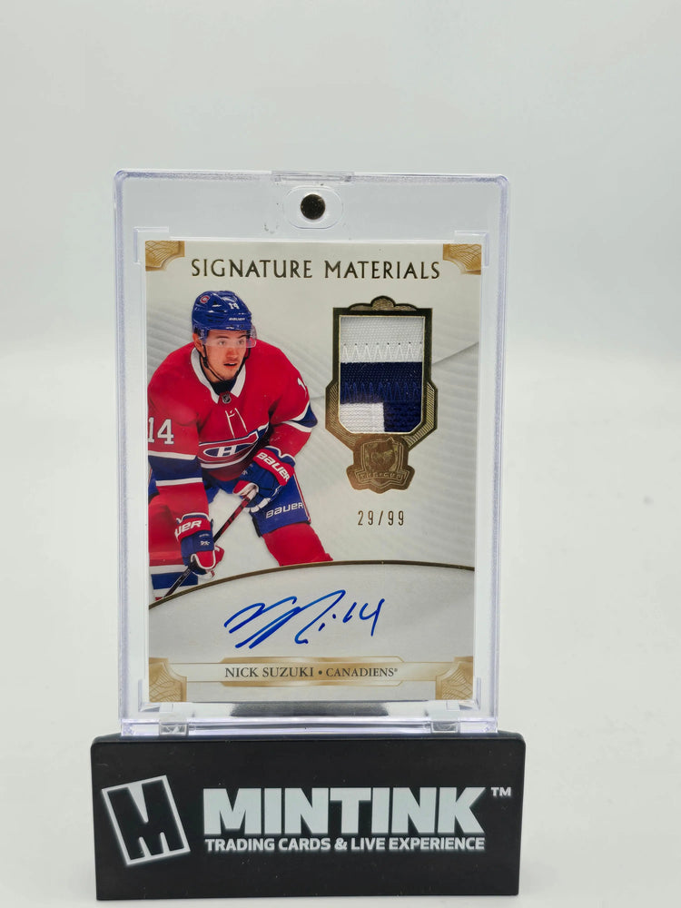 2019-20 Upper Deck The Cup Nick Suzuki RC Rookie Gold Foil Patch Auto /99 