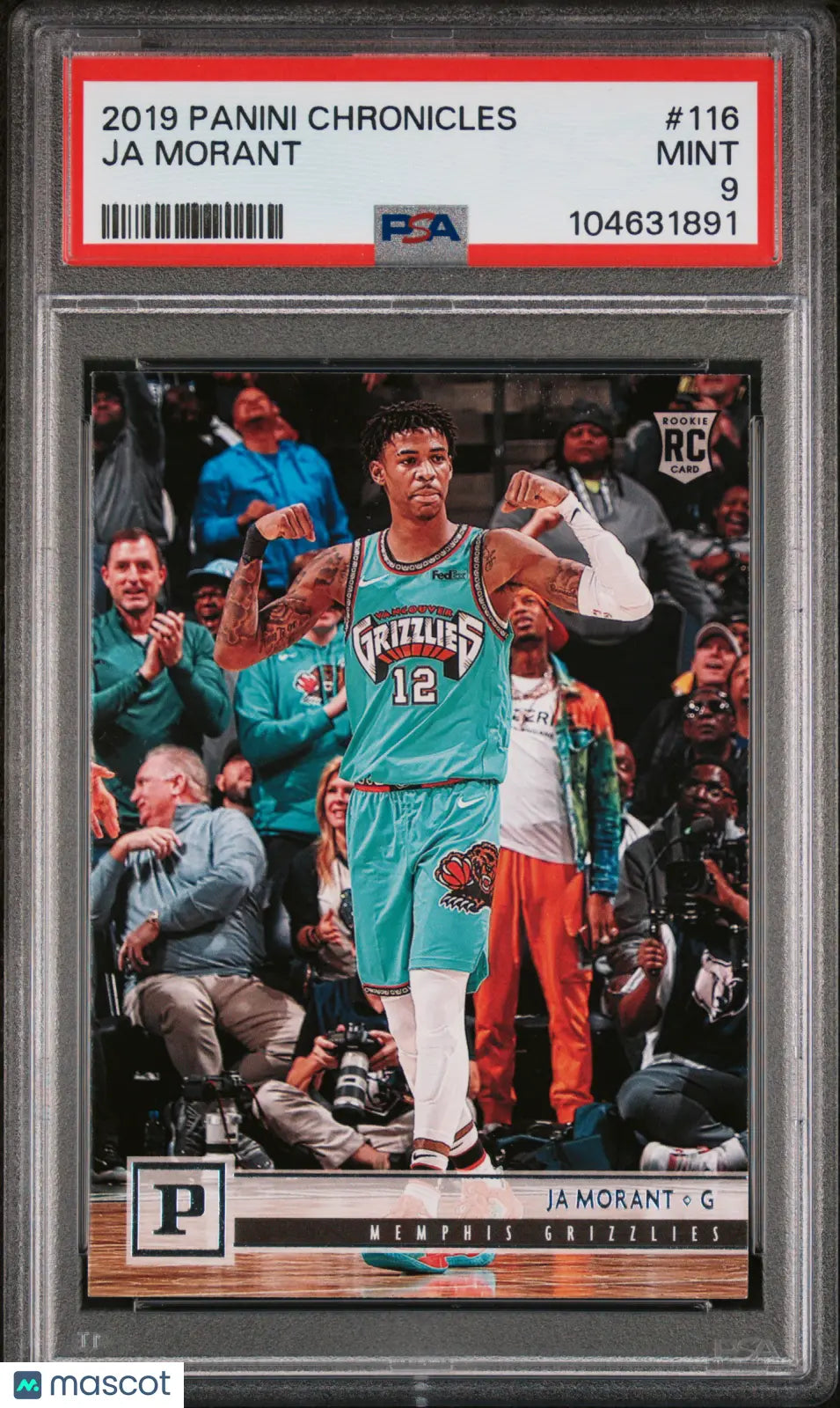 2019 Panini Chronicles Ja Morant RC Rookie Featuring Young Dolph PSA 9 