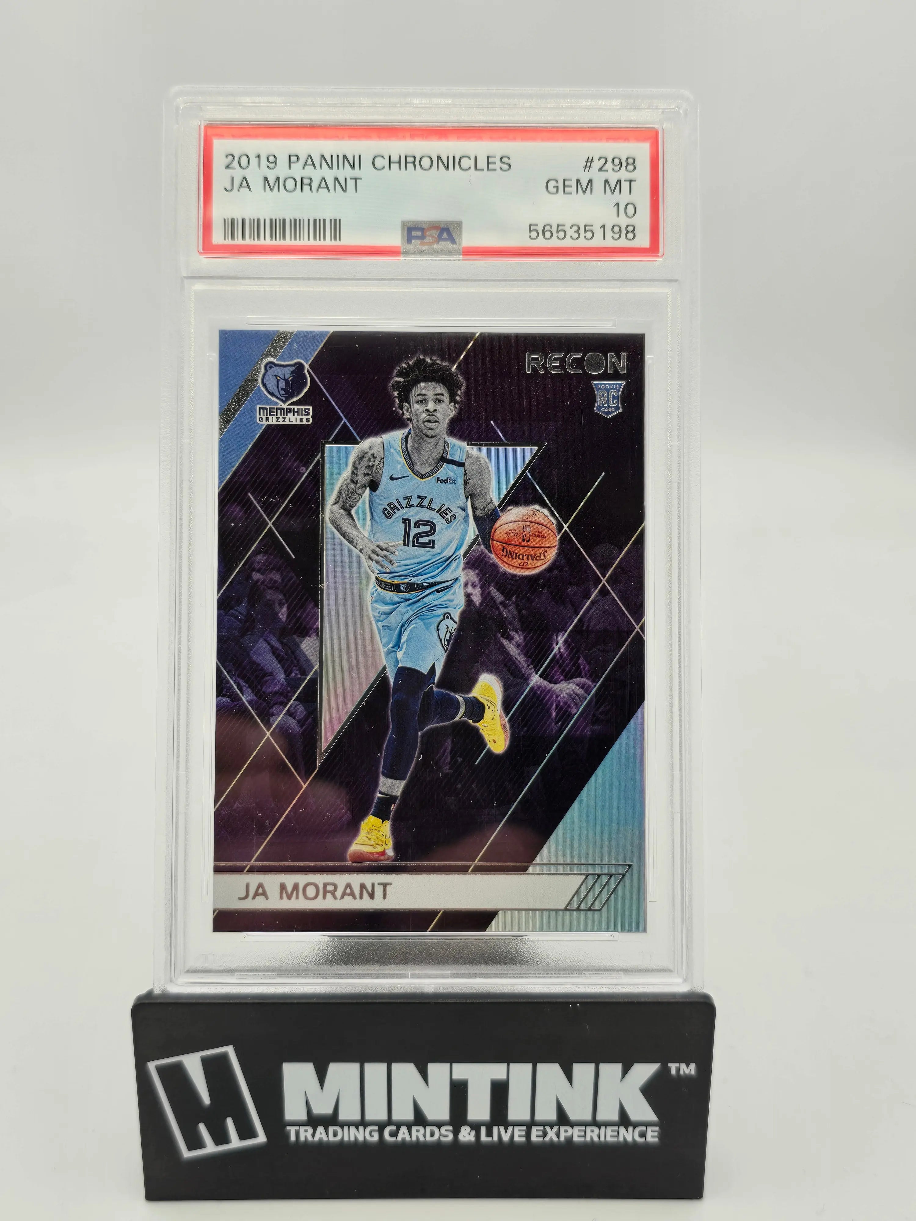 2019 Panini Chronicles Recon Ja Morant RC Rookie PSA 10 