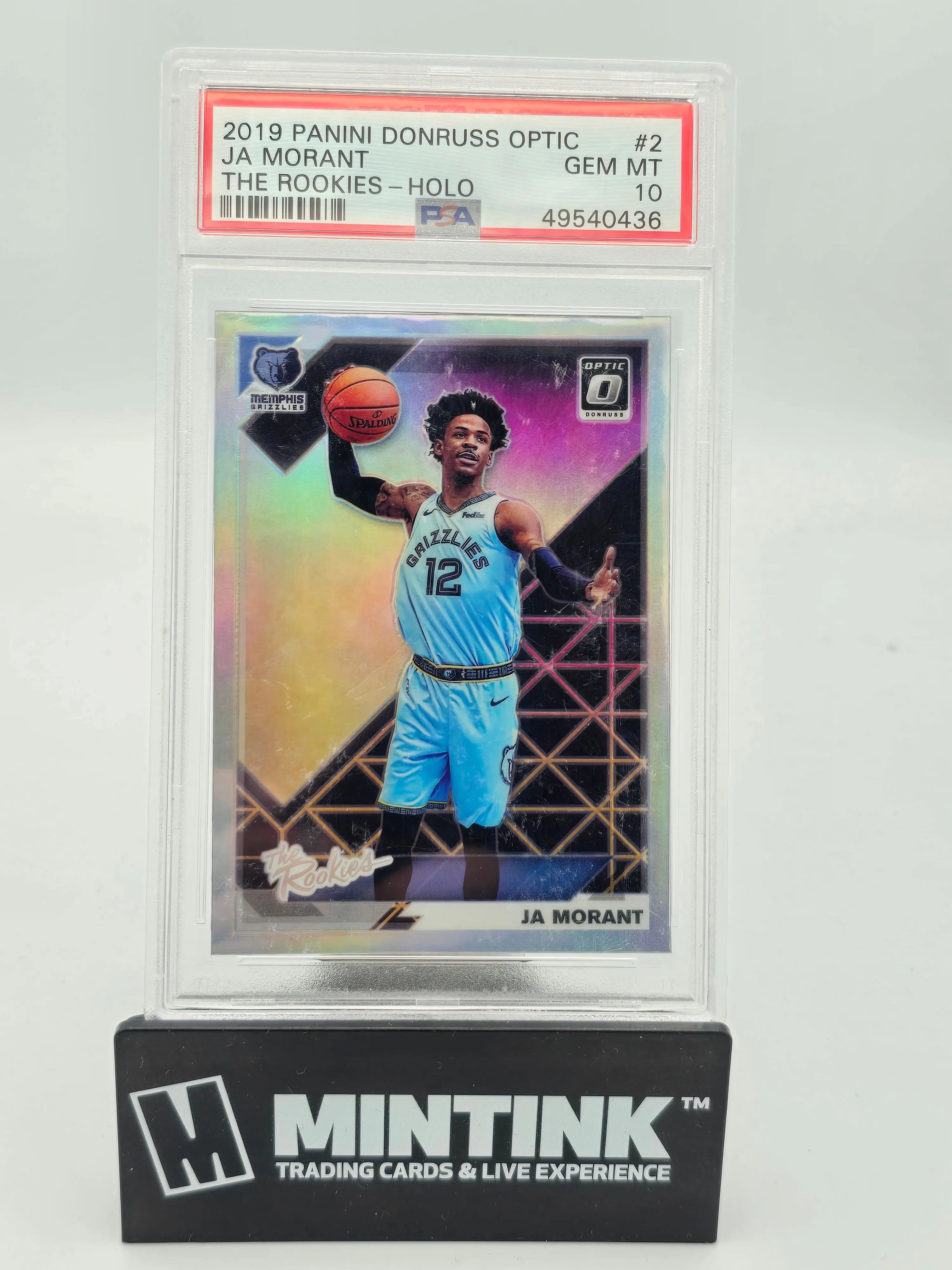 2019 Panini Donruss Optic The Rookies Holo Ja Morant #2 PSA 10 